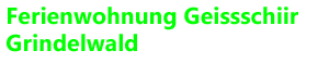 Ferienwohnung Geissschiir Grindelwald